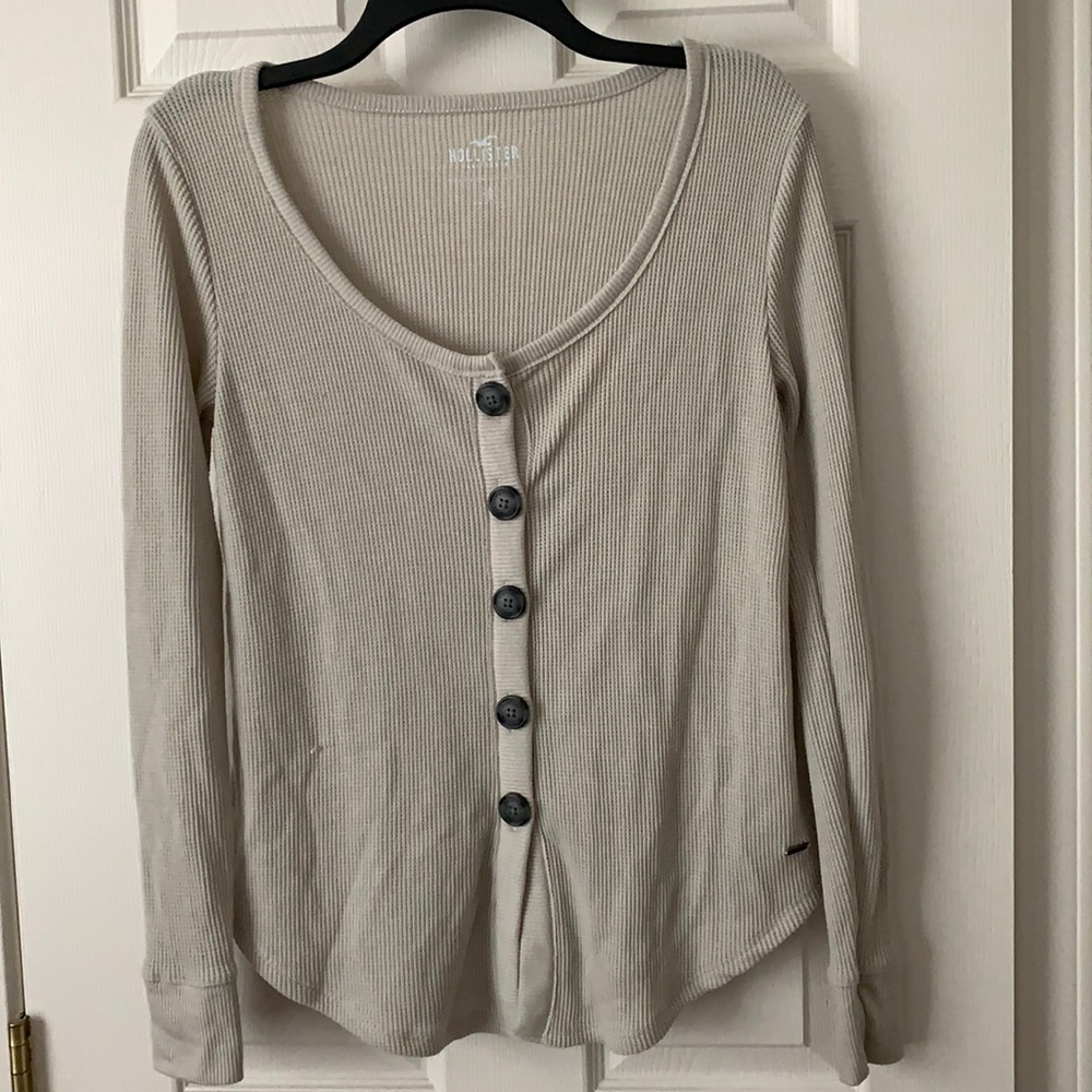waffle knit top